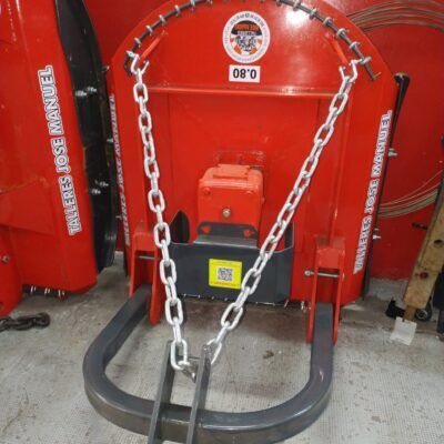 Desbrozadora reforzada TJM 0,80 m de cadenas y cuchillas para tractor
