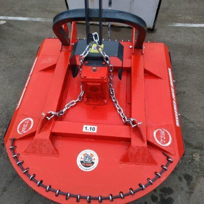 Desbrozadora reforzada TJM 1,10 m de cadenas y cuchillas para tractor