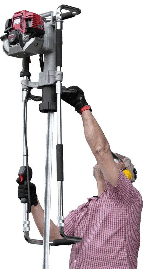 extensor-para-clavadora-de-estacas-en-uso