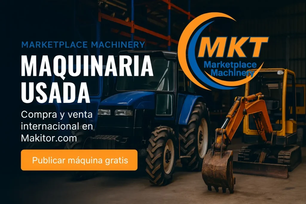 Compradores profesionales revisando maquinaria usada