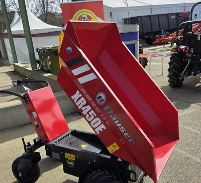 Carretilla eléctrica Hauser XR450E para jardín, obra y transporte de carga