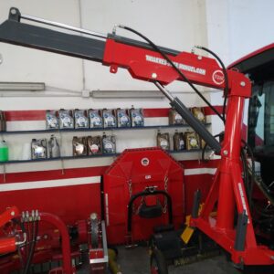Grúa TJM 1T con prolonga hidráulica para tractor