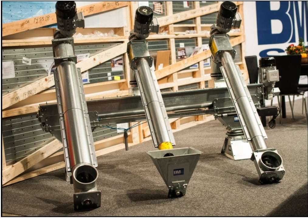 Sinfines eléctricos fijos para granulados BM Silo