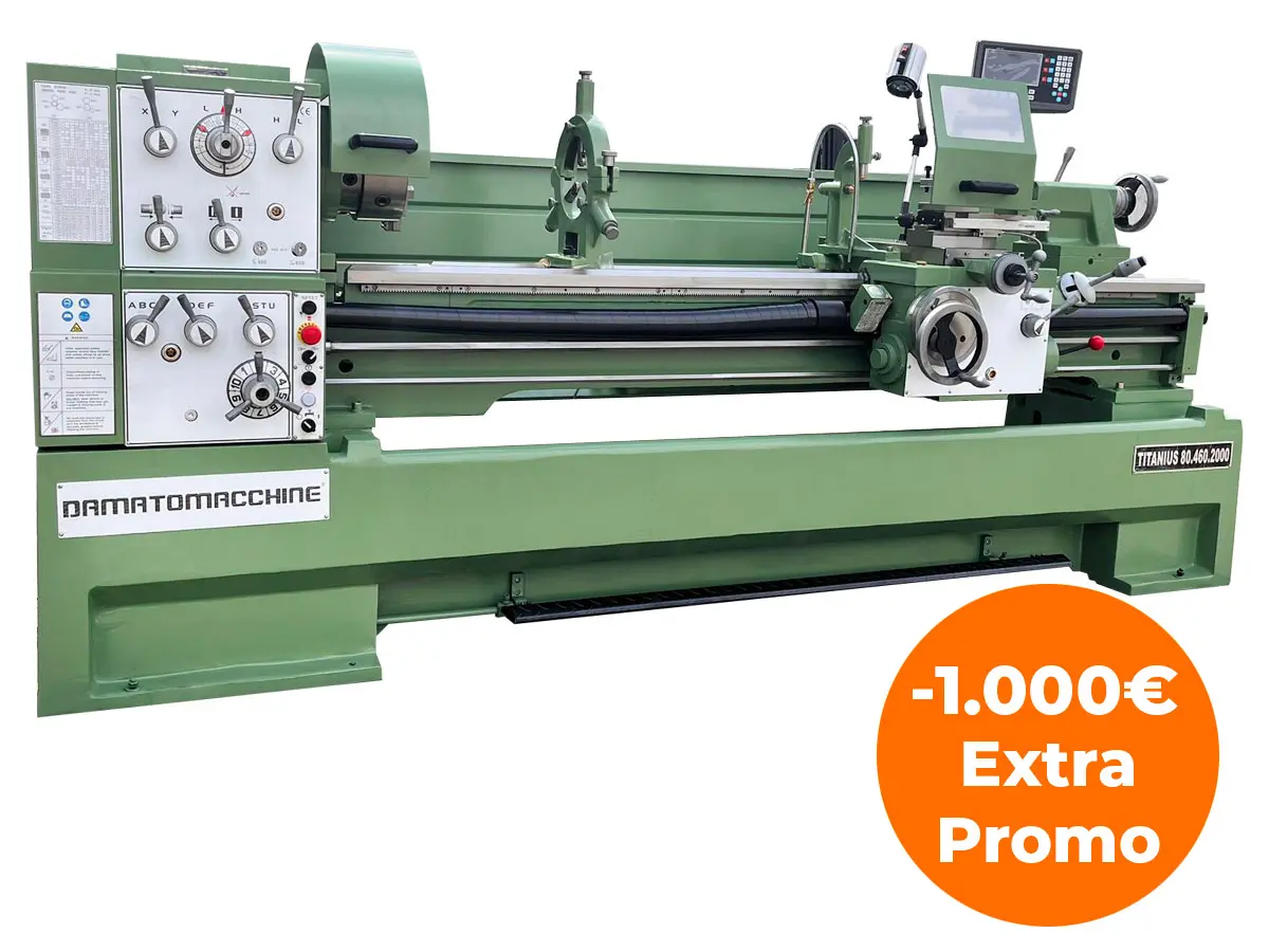 Torno profesional Titanius 80.460.2000 DRO