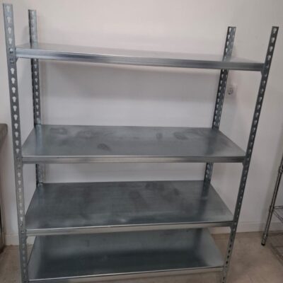 Estantería metálica sin tornillos Simonclick 4 estantes color galva 1500x1100x400 mm