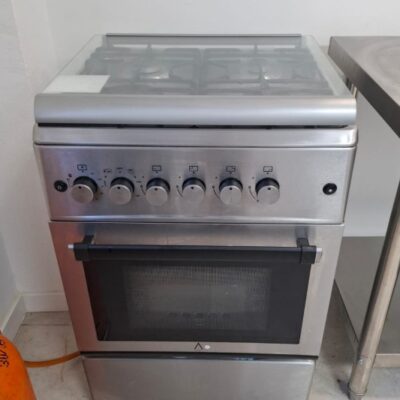 Alpha cocina de gas Vulcano Lux-60 Inoxidable, encendido automático, Wok, Ventilador y temporizador