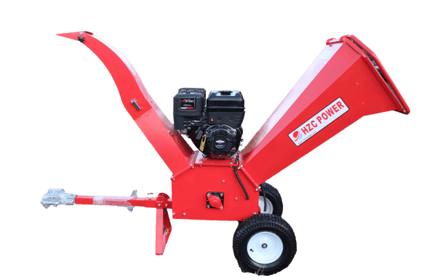 Biotrituradora HZC Power SR174 para madera blanda y dura con motor de gasolina