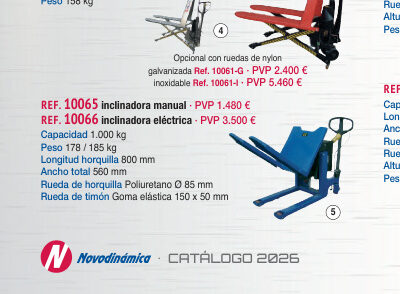 Transpaleta volcador manual - Novodinámica Ref. 10065