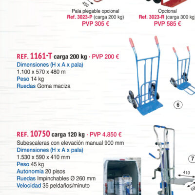 Carro reparto rueda neumática - Novodinámica Ref. 1161