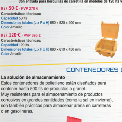 Contenedor estanco 120 lts - Novodinámica Ref. 120-C
