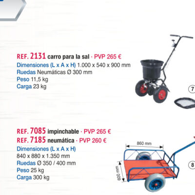 Carro esparcidor de sal 23 lts - Novodinámica Ref. 2131