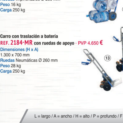 Carro aluminio patín impinchable - Novodinámica Ref. 2184