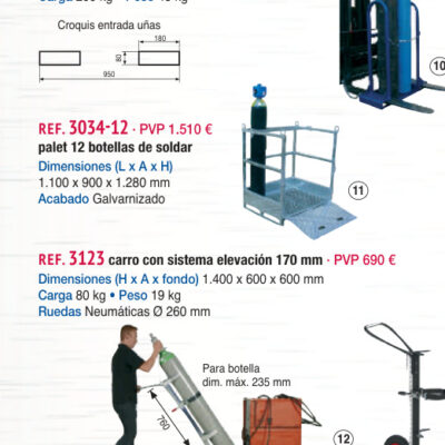 Palet 12 botellas soldar - Novodinámica Ref. 3034-12