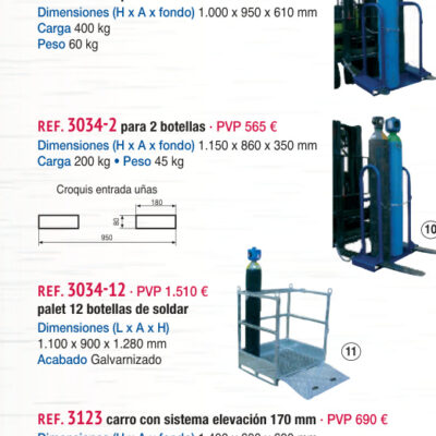 Implemento 2 botellas soldar - Novodinámica Ref. 3034-2