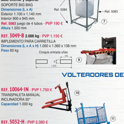 Implemento carretilla para big-bag - Novodinámica Ref. 3049-B
