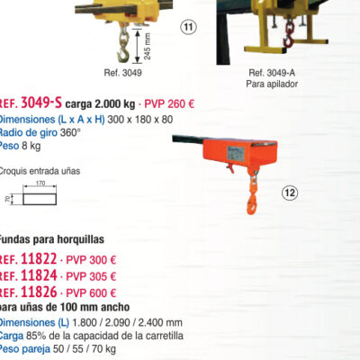 Implemento gancho cargador una horquilla - Novodinámica Ref. 3049-S