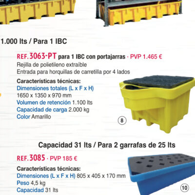 Portajarras para cubeta ref. 3063 - Novodinámica Ref. 3063-P