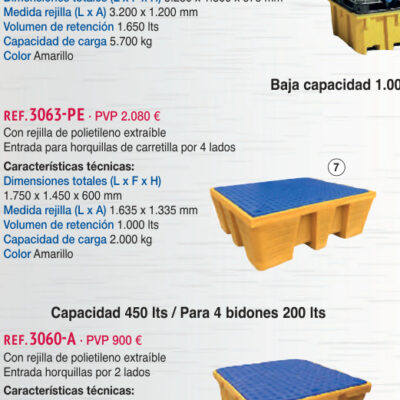 Cubeta polietileno 1.000 lts baja - Novodinámica Ref. 3063-PE