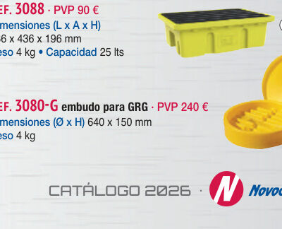 Embudo para depósito ref. 3039-H - Novodinámica Ref. 3080-G