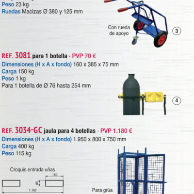 Soporte 1 botella - Novodinámica Ref. 3081