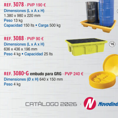 Cubeta 636 x 436 x 196 mm, capacidad 25 lts - Novodinámica Ref. 3088