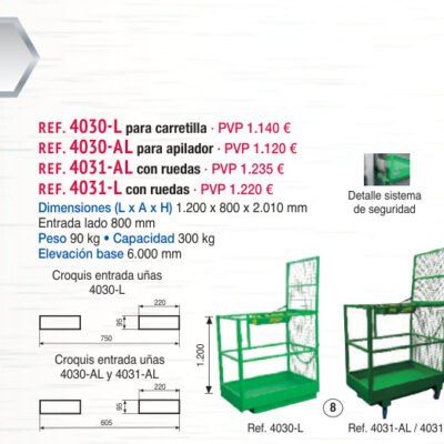 Jaula subepersonas lateral - Novodinámica Ref. 4030-L