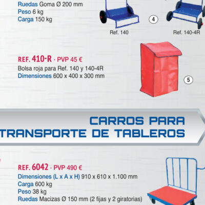 Bolsa carro publicidad mediano rojo - Novodinámica Ref. 410-R
