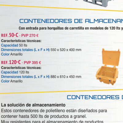 Contenedor estanco 50 lts - Novodinámica Ref. 50-C