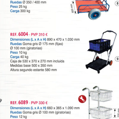 Carro plegable con caja - Novodinámica Ref. 6004
