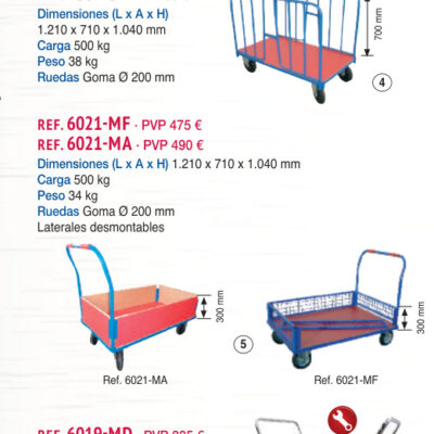 Plataforma malla alto 300 mm - Novodinámica Ref. 6021-MF