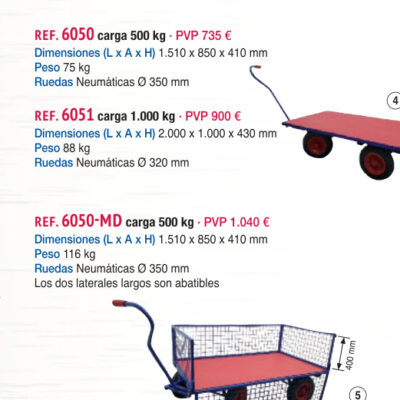 Remolque 1.000 kg - Novodinámica Ref. 6051