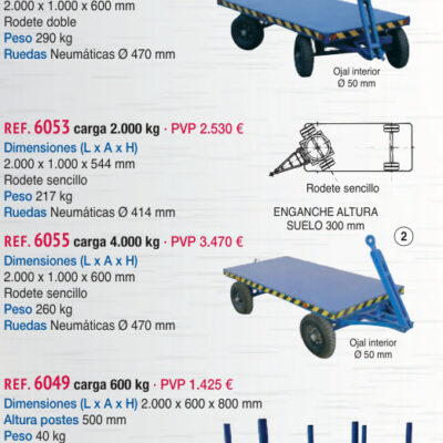 Remolque sencillo 2.000 kg - Novodinámica Ref. 6053