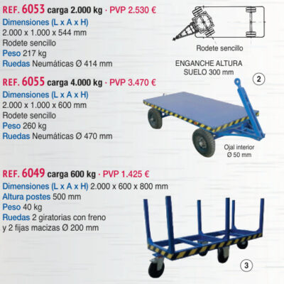 Remolque sencillo 4.000 kg - Novodinámica Ref. 6055