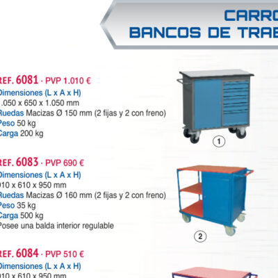 Mesa rodante armario y cajones - Novodinámica Ref. 6081