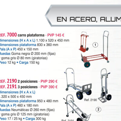 Carro 2 posiciones - Novodinámica Ref. 7000