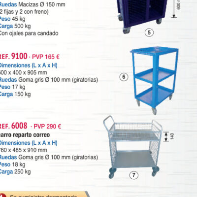 Carro herramientas pequeño - Novodinámica Ref. 9100