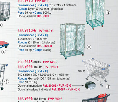 Roll seguridad 1.200 x 800 x 1.800 mm - Novodinámica Ref. 9310-G