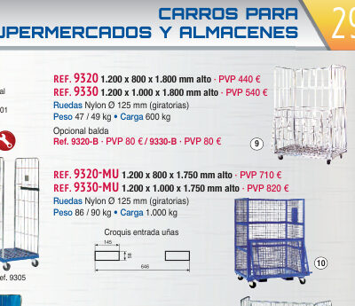 Cestón papel y cartón 1.200 x 1.000 mm - Novodinámica Ref. 9330