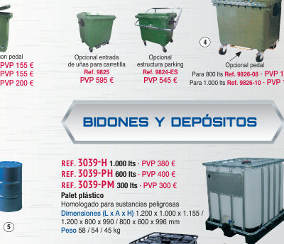 Estructura parking contenedores 9823 o 9824 - Novodinámica Ref. 9824-ES