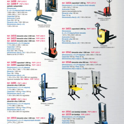 Apilador 500 kg autoportante 1300 mm - Novodinámica Ref. 16008