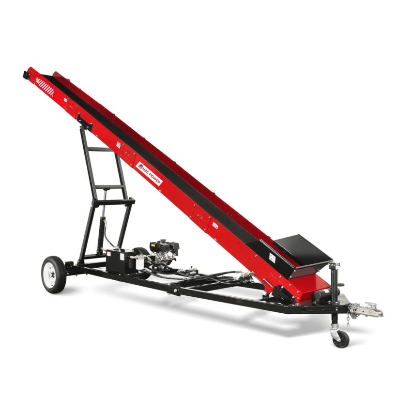 Transportador de troncos HZC Power FB6, cinta transportadora para leña de 6 m
