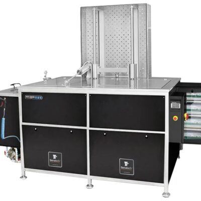 Equipo de limpieza por ultrasonidos MOT-3000N para limpiar piezas industriales y grandes componentes de automoción – 2850 litros – Nueva