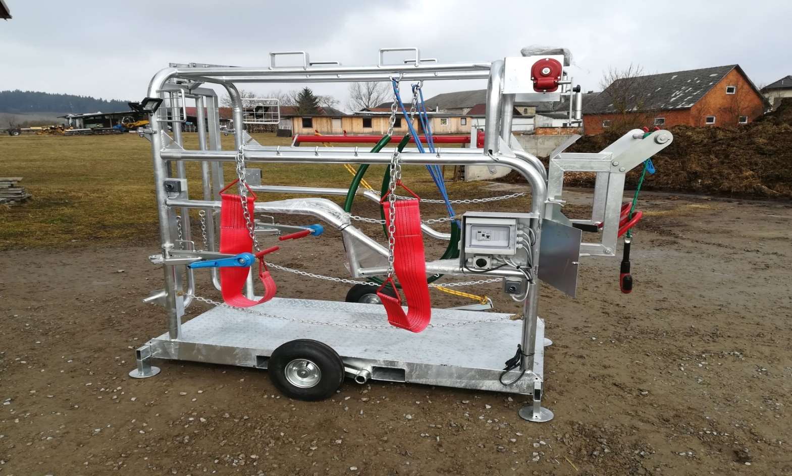Professioneller Klauenpflegestand KPB-5P für Rinder mit LED-Beleuchtung