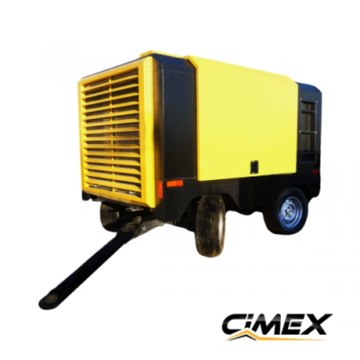 Compresor de tornillo diésel móvil CIMEX DAC130 de 13 m³/min y 10-12 bar