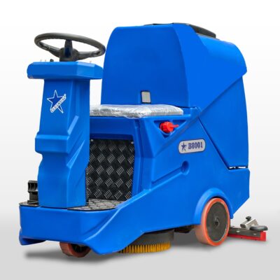 Cleanvac B8001 fregadora industrial compacta con conductor sentado - vista principal