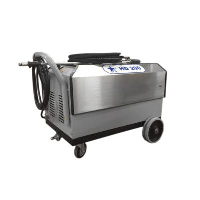 Hidrolimpiadora industrial Cleanvac HD200 - vista lateral con manguera