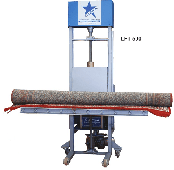 Cleanvac LFT500 elevador eléctrico a batería para transportar alfombras hasta 500 kg