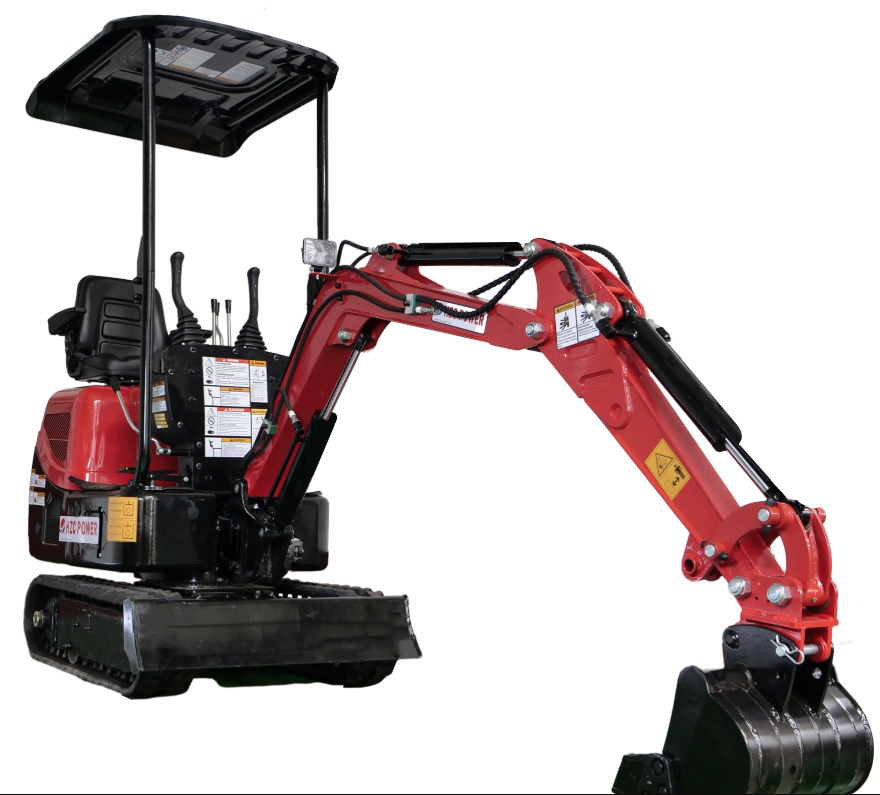 HZC Power DKB941 - brazo extendido HZC Power DKB941 - vista lateral con brazo excavador extendido
