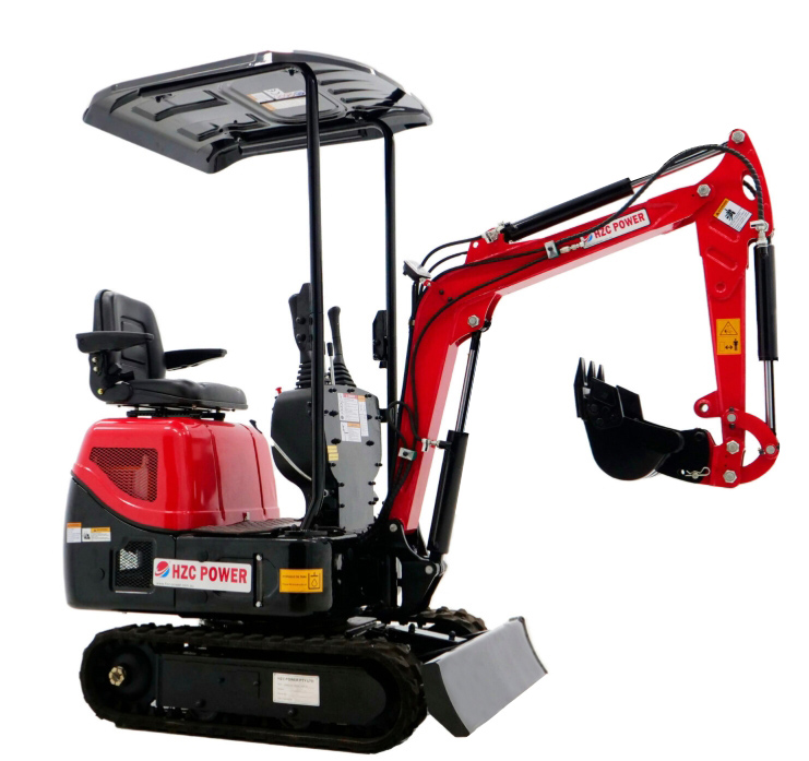 HZC Power DKB941 - vista lateral HZC Power DKB941 - vista lateral de la miniexcavadora diésel