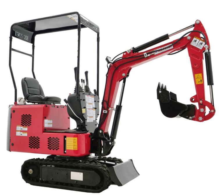 HZC Power EBKB810K - vista lateral derecha Miniexcavadora HZC Power EBKB810K - vista lateral derecha